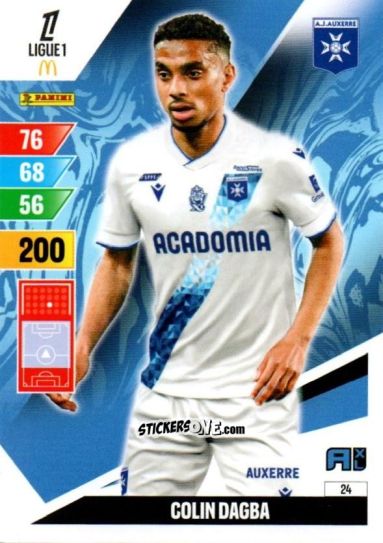 Cromo Colin Dagba - Ligue 1 2024-2025. Adrenalyn XL n. 24 - Panini