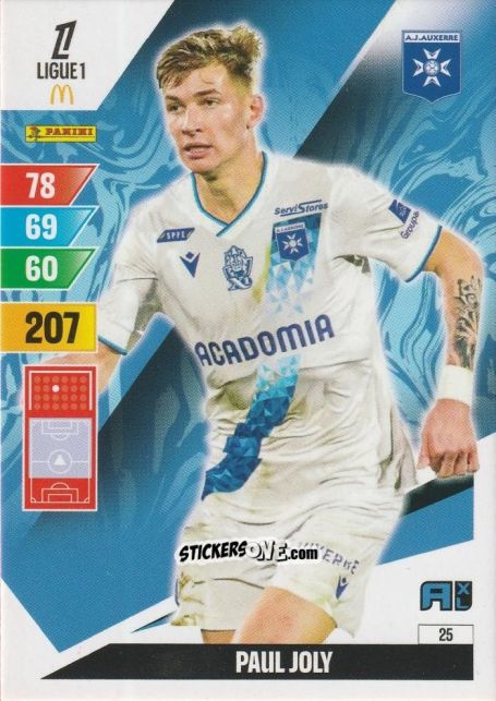 Figurina Paul Joly - Ligue 1 2024-2025. Adrenalyn XL n. 25 - Panini