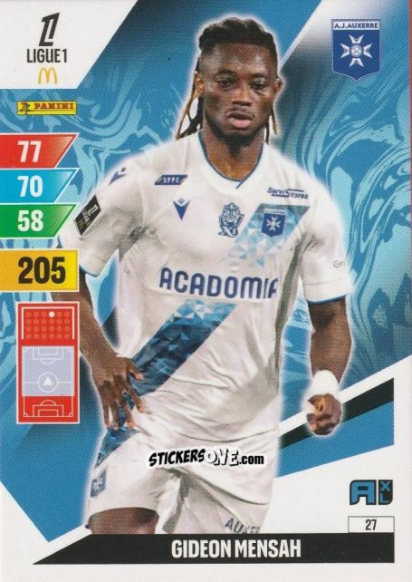 Sticker Gideon Mensah - Ligue 1 2024-2025. Adrenalyn XL n. 27 - Panini