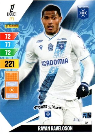 Cromo Rayan Raveloson - Ligue 1 2024-2025. Adrenalyn XL n. 32 - Panini