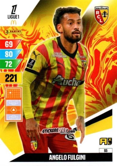 Cromo Angelo Fulgini - Ligue 1 2024-2025. Adrenalyn XL n. 85 - Panini