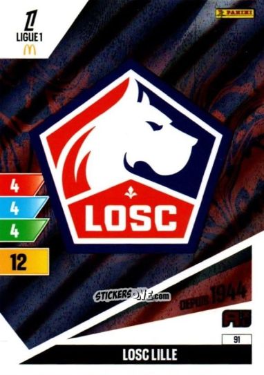 Figurina Ecusson - Ligue 1 2024-2025. Adrenalyn XL n. 91 - Panini