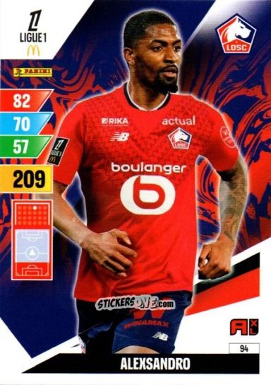 Figurina Alexsandro - Ligue 1 2024-2025. Adrenalyn XL n. 94 - Panini