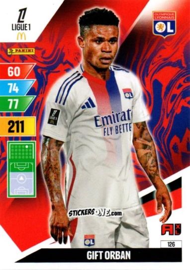 Cromo Gift Orban - Ligue 1 2024-2025. Adrenalyn XL n. 126 - Panini