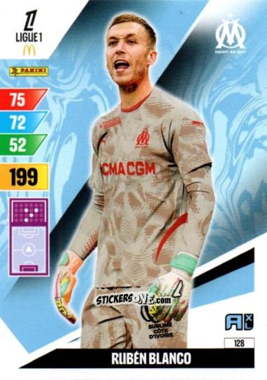 Cromo Ruben Blanco - Ligue 1 2024-2025. Adrenalyn XL n. 128 - Panini