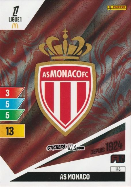 Sticker Ecusson - Ligue 1 2024-2025. Adrenalyn XL n. 145 - Panini