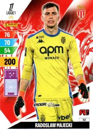 Sticker Radoslaw Majecki - Ligue 1 2024-2025. Adrenalyn XL n. 147 - Panini