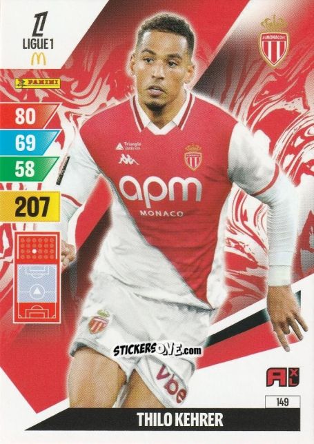 Sticker Thilo Kehrer - Ligue 1 2024-2025. Adrenalyn XL n. 149 - Panini