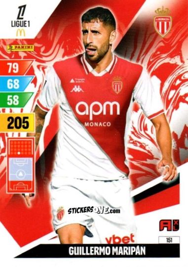 Figurina Maripan - Ligue 1 2024-2025. Adrenalyn XL n. 151 - Panini
