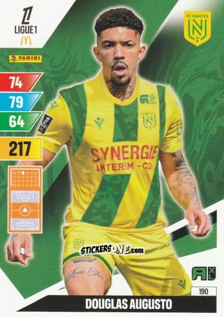 Cromo Douglas Augusto - Ligue 1 2024-2025. Adrenalyn XL n. 190 - Panini