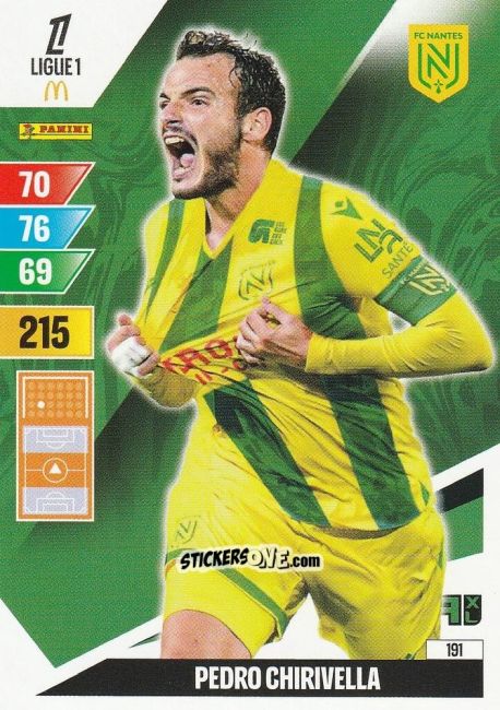 Cromo Pedro Chirivella - Ligue 1 2024-2025. Adrenalyn XL n. 191 - Panini