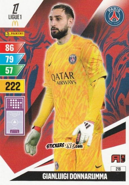 Sticker Gianluigi Donnarumma - Ligue 1 2024-2025. Adrenalyn XL n. 218 - Panini