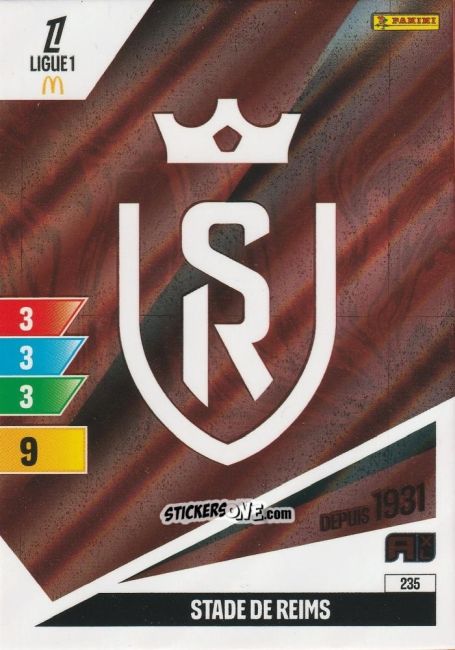 Figurina Ecusson - Ligue 1 2024-2025. Adrenalyn XL n. 235 - Panini
