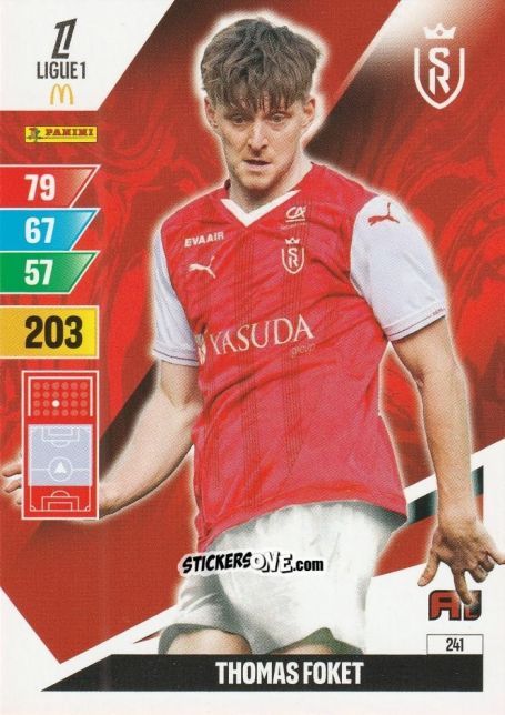 Sticker Thomas Foket - Ligue 1 2024-2025. Adrenalyn XL n. 241 - Panini
