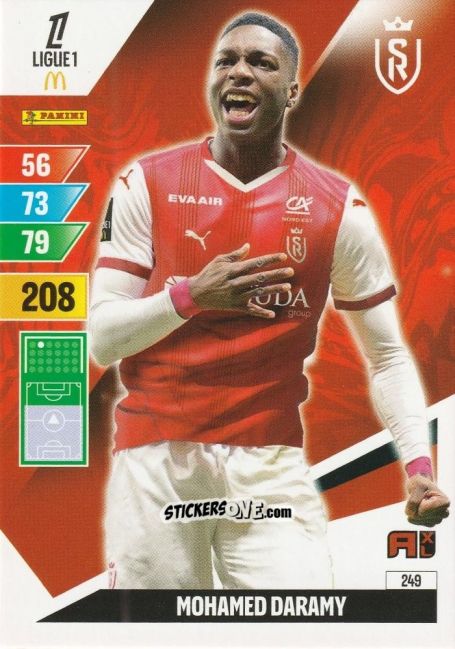 Figurina Mohamed Daramy - Ligue 1 2024-2025. Adrenalyn XL n. 249 - Panini
