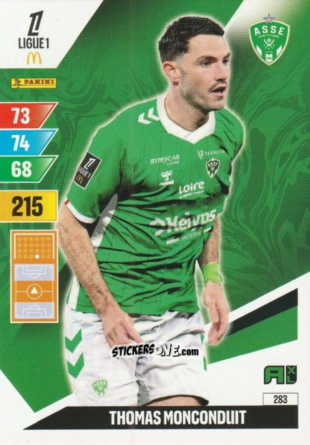 Sticker Thomas Monconduit - Ligue 1 2024-2025. Adrenalyn XL n. 283 - Panini