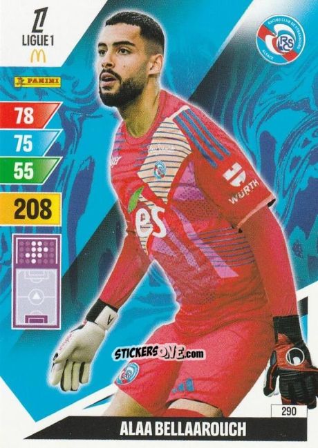 Cromo Alaa Bellaarouch - Ligue 1 2024-2025. Adrenalyn XL n. 290 - Panini