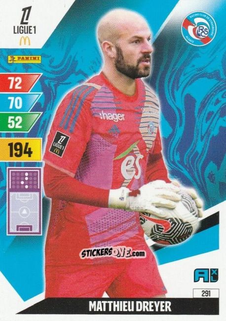 Sticker Matthieu Dreyer - Ligue 1 2024-2025. Adrenalyn XL n. 291 - Panini