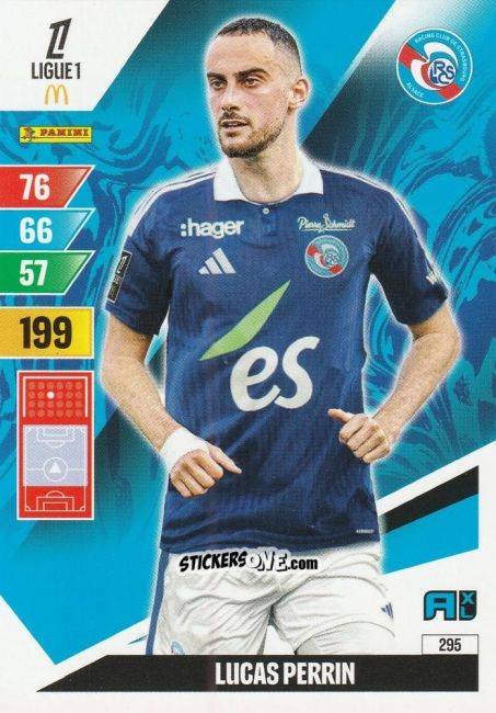 Cromo Lucas Perrin - Ligue 1 2024-2025. Adrenalyn XL n. 295 - Panini
