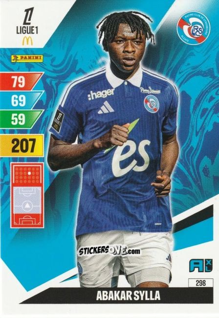 Cromo Abakar Sylla - Ligue 1 2024-2025. Adrenalyn XL n. 298 - Panini