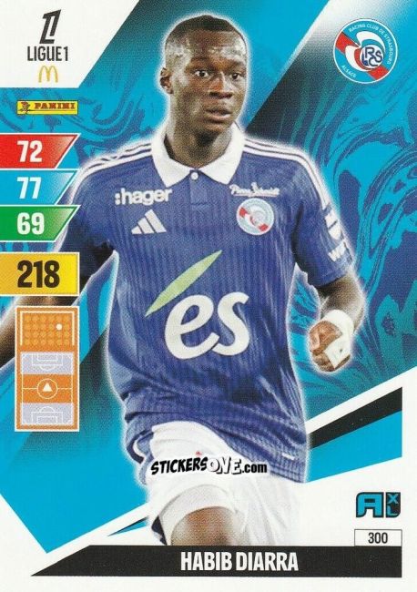 Figurina Habib Diarra - Ligue 1 2024-2025. Adrenalyn XL n. 300 - Panini