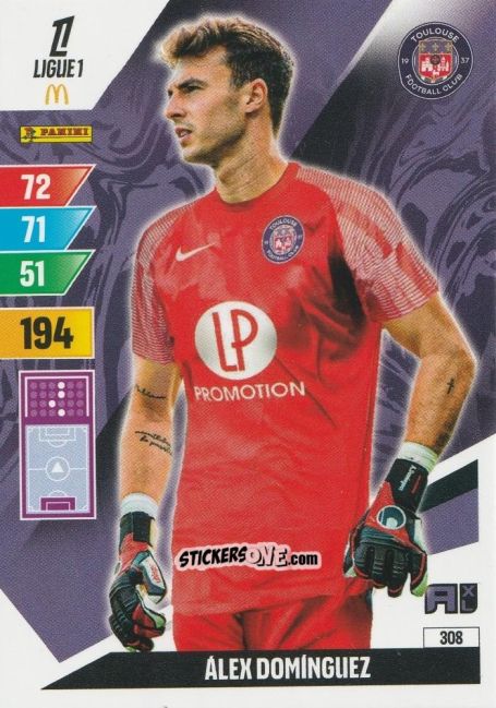 Cromo Alex Dominguez - Ligue 1 2024-2025. Adrenalyn XL n. 308 - Panini