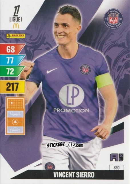 Cromo Vincent Sierro - Ligue 1 2024-2025. Adrenalyn XL n. 320 - Panini