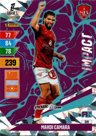 Cromo Mahdi Camara - Ligue 1 2024-2025. Adrenalyn XL n. 328 - Panini