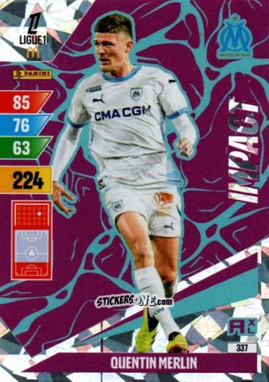 Figurina Quentin Merlin - Ligue 1 2024-2025. Adrenalyn XL n. 337 - Panini
