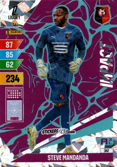 Figurina Steve Mandanda - Ligue 1 2024-2025. Adrenalyn XL n. 347 - Panini