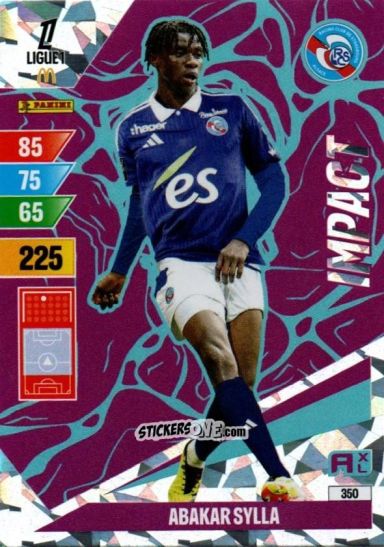 Cromo Abakar Sylla - Ligue 1 2024-2025. Adrenalyn XL n. 350 - Panini