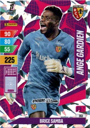 Cromo Brice Samba - Ligue 1 2024-2025. Adrenalyn XL n. 353 - Panini