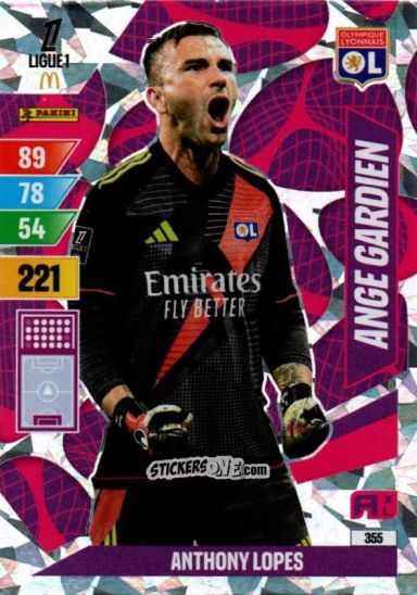 Cromo Anthony Lopes - Ligue 1 2024-2025. Adrenalyn XL n. 355 - Panini