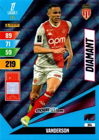 Sticker Vanderson - Ligue 1 2024-2025. Adrenalyn XL n. 364 - Panini