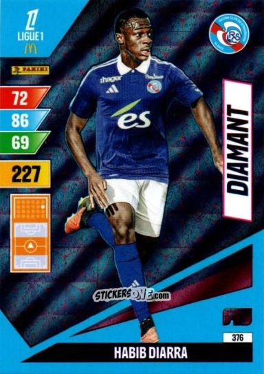 Figurina Habib Diarra - Ligue 1 2024-2025. Adrenalyn XL n. 376 - Panini
