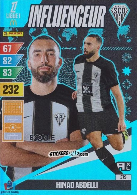 Cromo Himad Abdelli - Ligue 1 2024-2025. Adrenalyn XL n. 379 - Panini