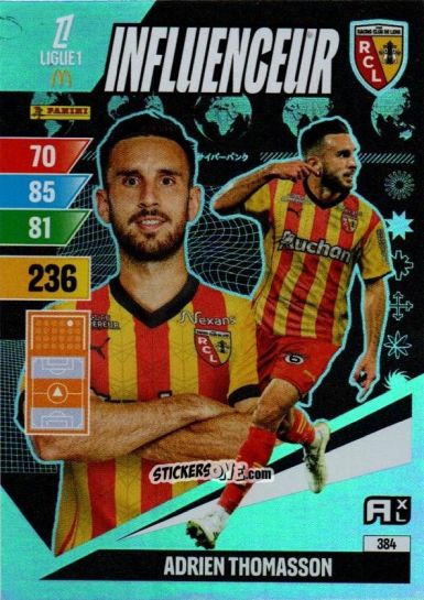 Cromo Adrien Thomasson - Ligue 1 2024-2025. Adrenalyn XL n. 384 - Panini