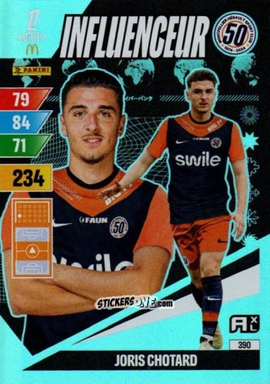 Sticker Joris Chotard - Ligue 1 2024-2025. Adrenalyn XL n. 390 - Panini
