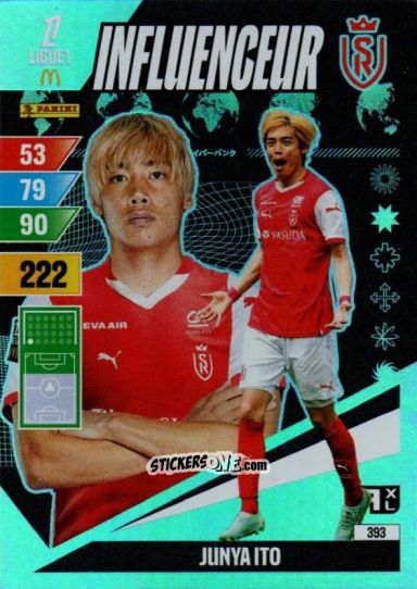 Cromo Junya Ito - Ligue 1 2024-2025. Adrenalyn XL n. 393 - Panini