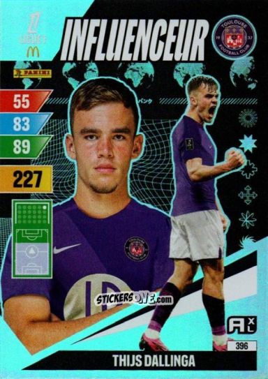 Sticker Thijs Dallinga - Ligue 1 2024-2025. Adrenalyn XL n. 396 - Panini