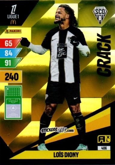 Figurina Loîs Diony - Ligue 1 2024-2025. Adrenalyn XL n. 406 - Panini
