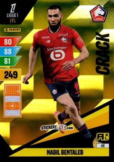 Sticker Nabil Bentaleb - Ligue 1 2024-2025. Adrenalyn XL n. 411 - Panini