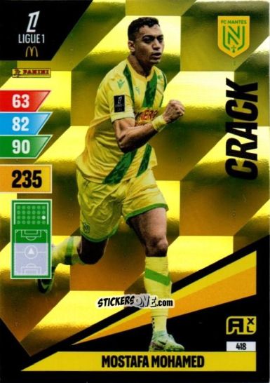 Figurina Mostafa Mohamed - Ligue 1 2024-2025. Adrenalyn XL n. 418 - Panini