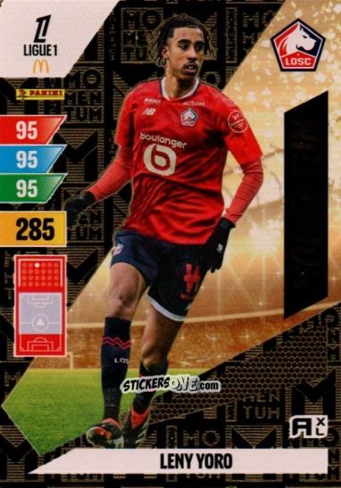 Cromo Leny Yoro - Ligue 1 2024-2025. Adrenalyn XL n. M-LY - Panini