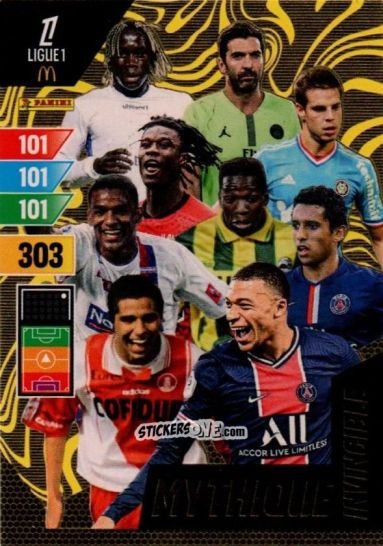 Figurina Sagna / Buffon / Camavinga / Malouda / Mbappe / Trezeguet / Azpilicueta / N'Doram / Marquinhos - Ligue 1 2024-2025. Adrenalyn XL n. M-I - Panini
