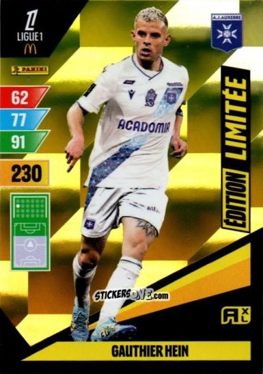 Sticker Gauthier Hein - Ligue 1 2024-2025. Adrenalyn XL n. LE-GH - Panini