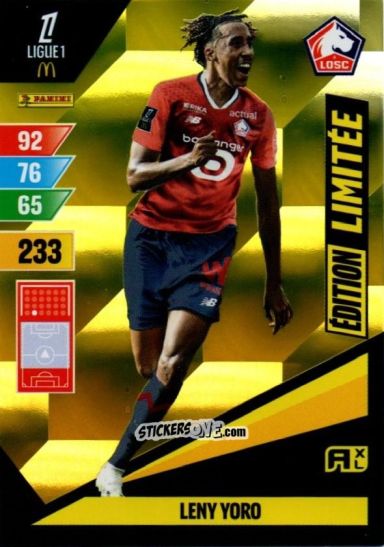 Cromo Leny Yoro - Ligue 1 2024-2025. Adrenalyn XL n. LE-LY - Panini
