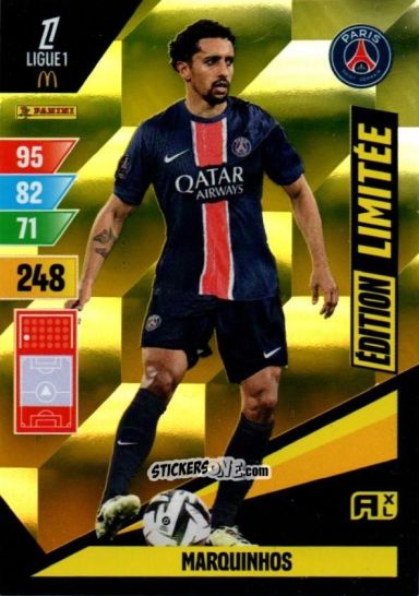 Figurina Marquinhos - Ligue 1 2024-2025. Adrenalyn XL n. LE-M - Panini