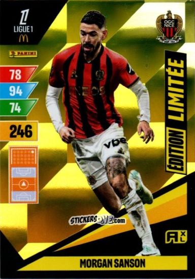 Cromo Morgan Sanson - Ligue 1 2024-2025. Adrenalyn XL n. LE-MS - Panini