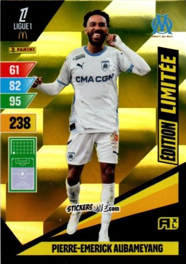 Sticker Pierre-Emerick Aubameyang - Ligue 1 2024-2025. Adrenalyn XL n. LE-PMA - Panini